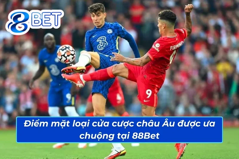 Điểm danh các loại kèo Châu Âu 88Bet phổ biến