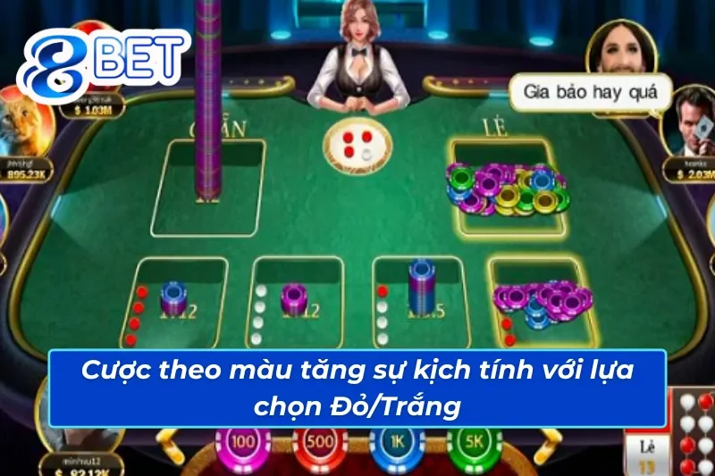 Xóc Đĩa 88Bet - Loại Hình Hấp Dẫn Mọi Người Tham Gia 6 Cược theo màu tăng sự kịch tính với lựa chọn Đỏ/Trắng tại Xóc Đĩa 88Bet